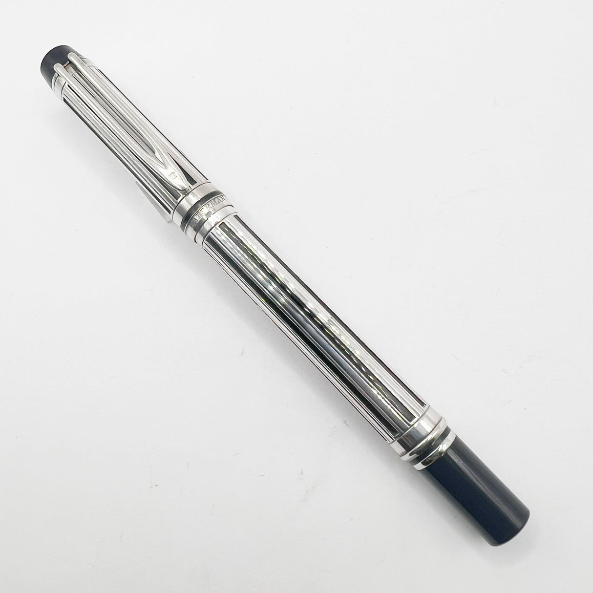 Waterman Night & Day Silver-Plated Fountain Pen - Fine 18kt Gold Nib