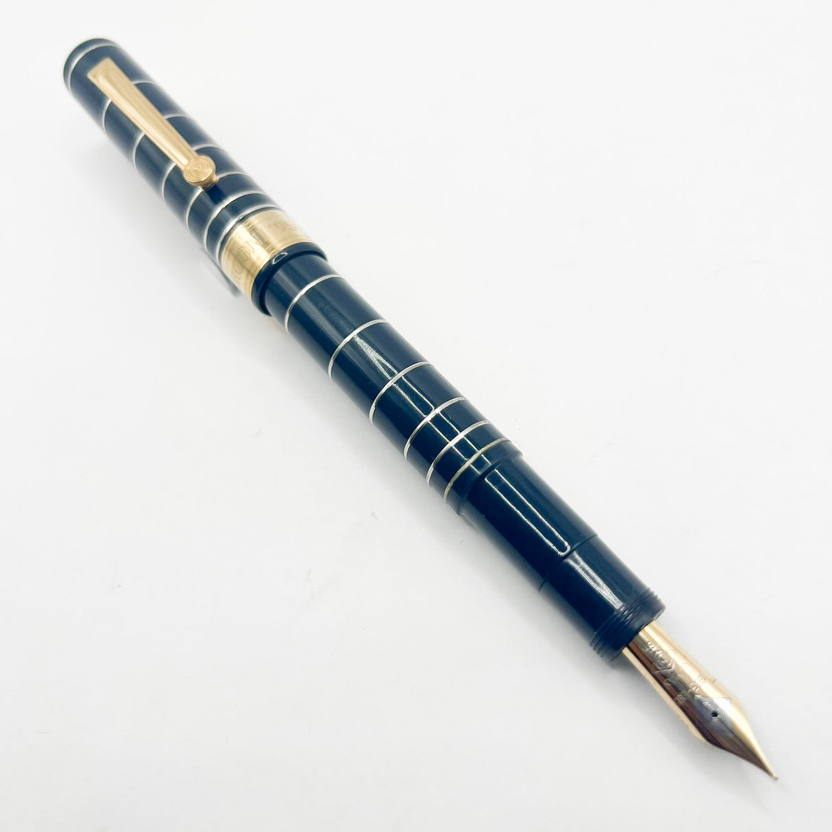 OMAS Dark Blue Marconi Limited Edition Fountain Pen - Fine 18kt Gold Nib