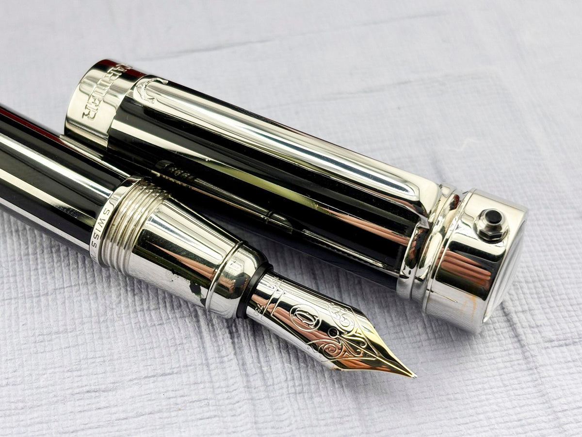 CARTIER Limited Edition 2000 Fountain Pen Watch Ref. ST190007 - LE# 1429/2000 - Medium 18kt Gold Nib