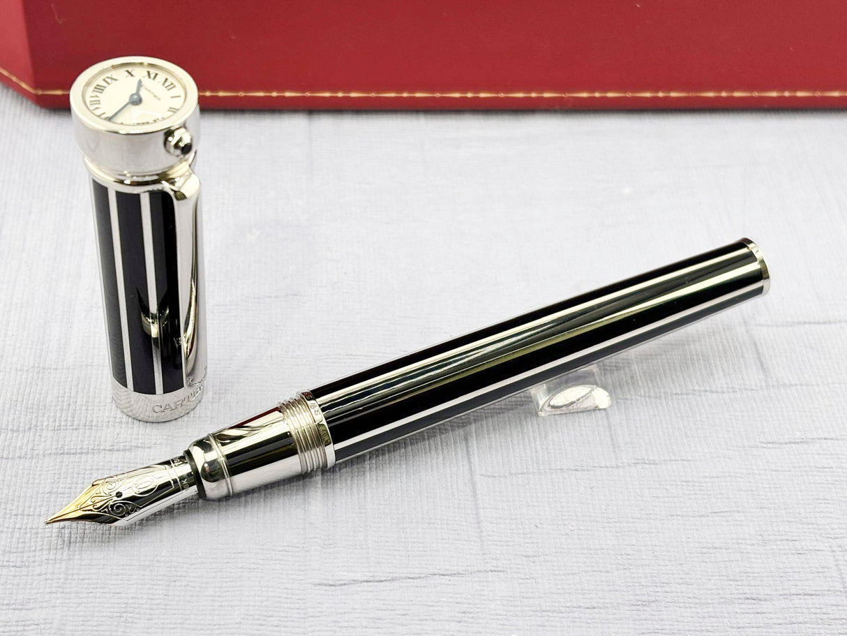 CARTIER Limited Edition 2000 Fountain Pen Watch Ref. ST190007 - LE# 1429/2000 - Medium 18kt Gold Nib