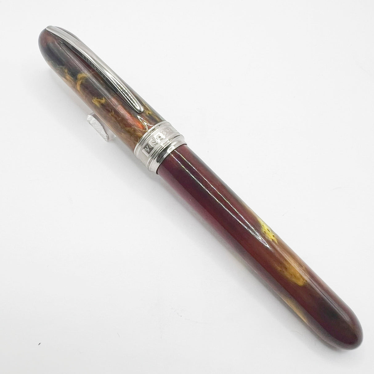 Visconti Van Gogh Maxi Sandal Brown Fountain Pen - Semi-Flex Fine 14kt Gold Nib (Circa 2000)