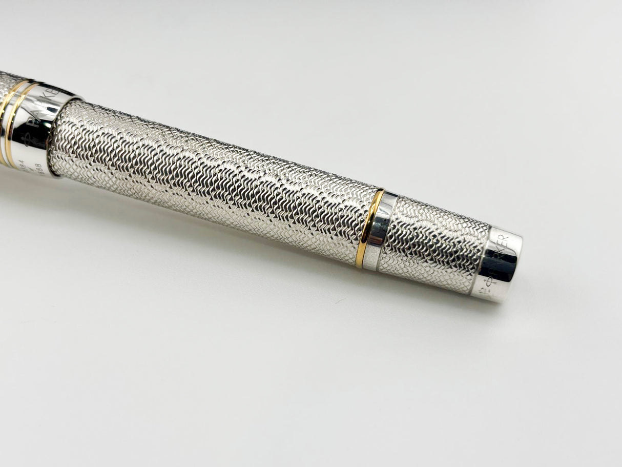 Classic Pen CP5 Parker Duofold Celebration "Vintage Moire" LE #384 of 500 - Medium 18kt Gold Nib (1999 - MINT COMPLETE PACKAGING!)
