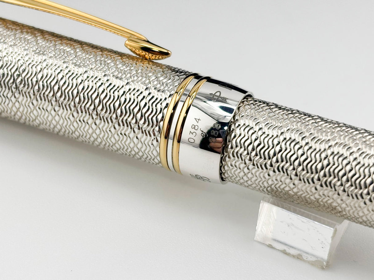 Classic Pen CP5 Parker Duofold Celebration "Vintage Moire" LE #384 of 500 - Medium 18kt Gold Nib (1999 - MINT COMPLETE PACKAGING!)