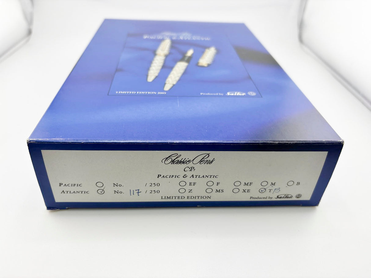 Classic Pen CP7 Sailor Atlantic "Ocean Fountain Pen" Flamme Vague #117/250 - A Nagahara Broad 21kt Gold Nib!!