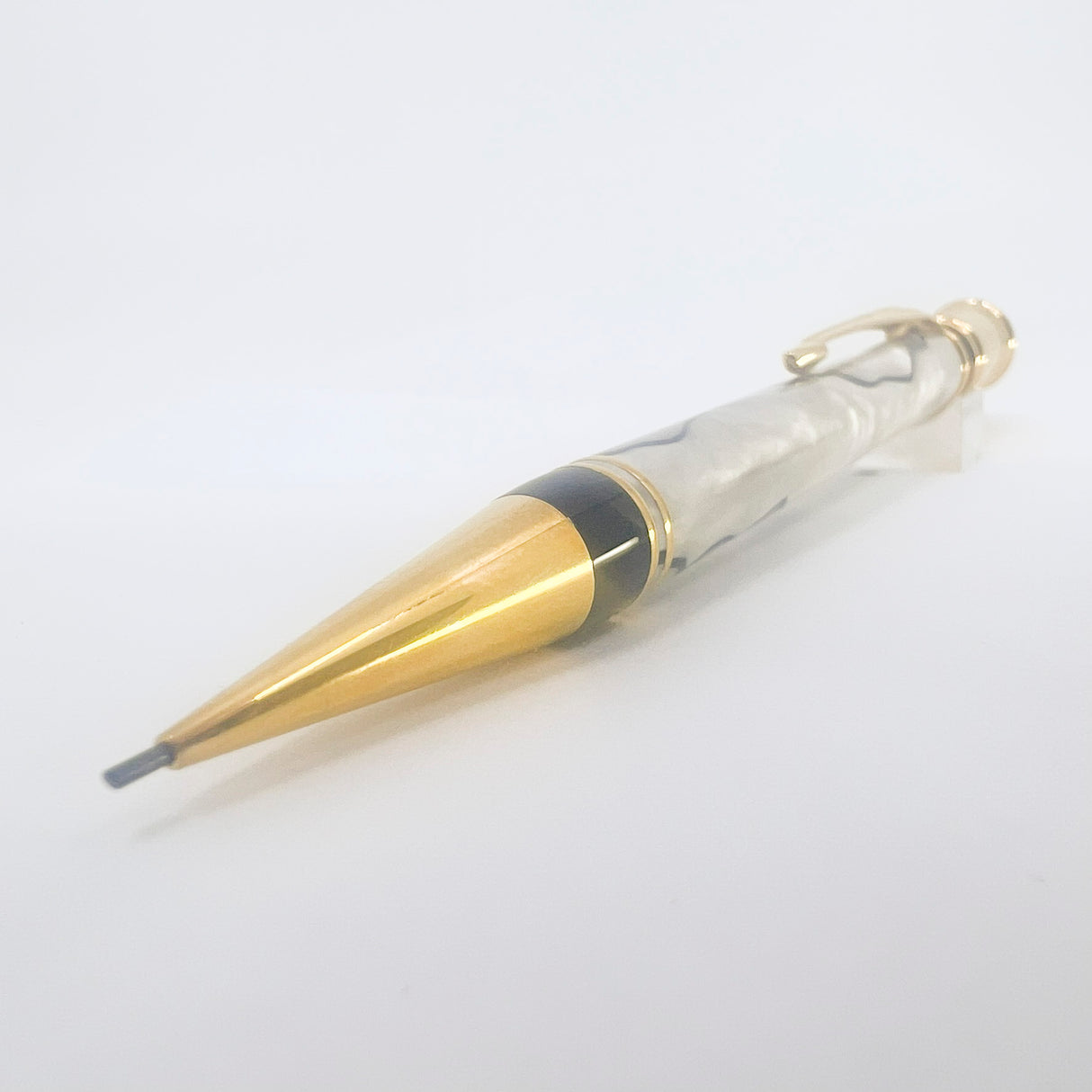 Parker Duofold Lustrous Pearl & Black Mechanical Pencil 0.9mm