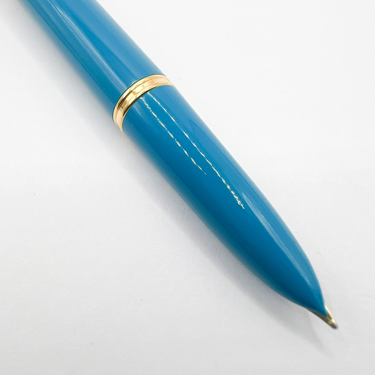 Parker 51 Special Edition Sterling Silver & Vista Blue Fountain Pen - Fine 18kt Gold Nib