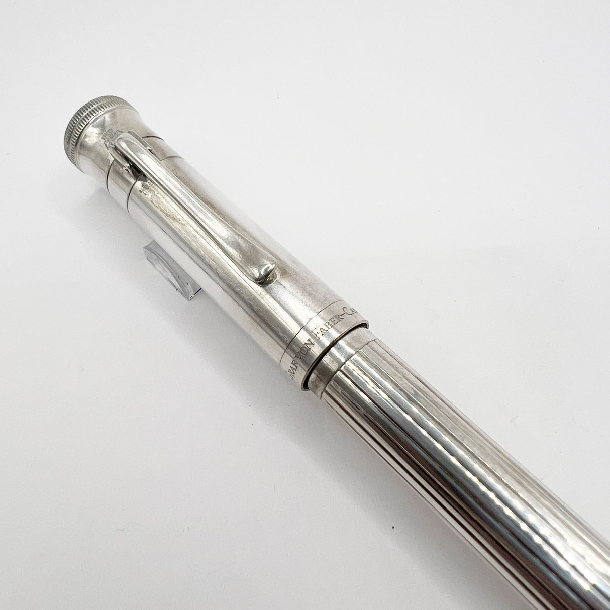 Graf von Faber Castell Sterling Silver Classic Fountain Pen - Broad 18kt Gold Nib
