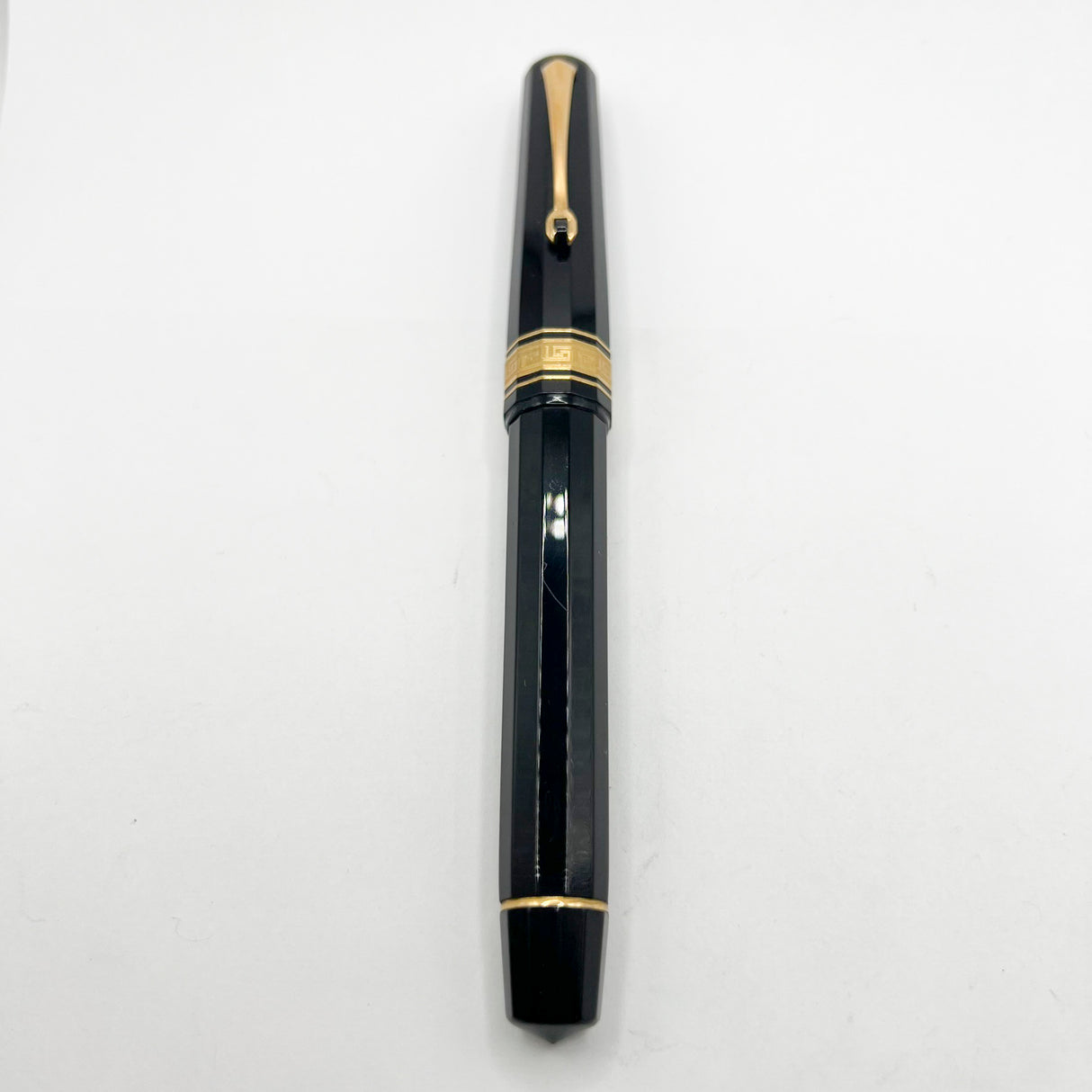 OMAS Arte Italiana Large Black Paragon Limited Edition Fountain Pen #101/300 (1990s) - Broad 18kt Gold Nib