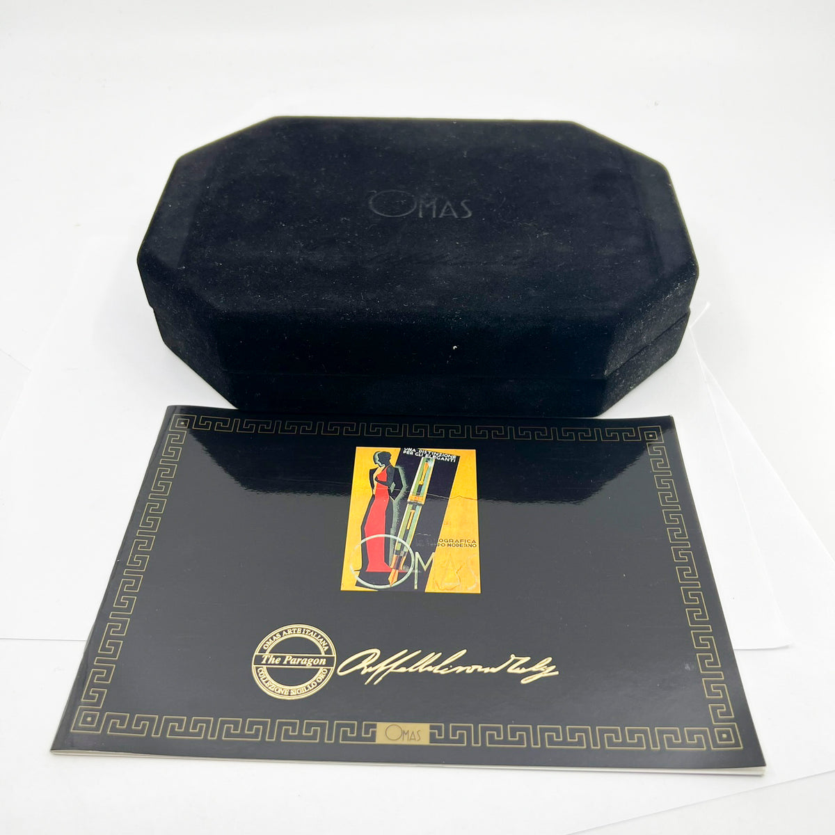 OMAS Arte Italiana Large Black Paragon Limited Edition Fountain Pen #101/300 (1990s) - Broad 18kt Gold Nib