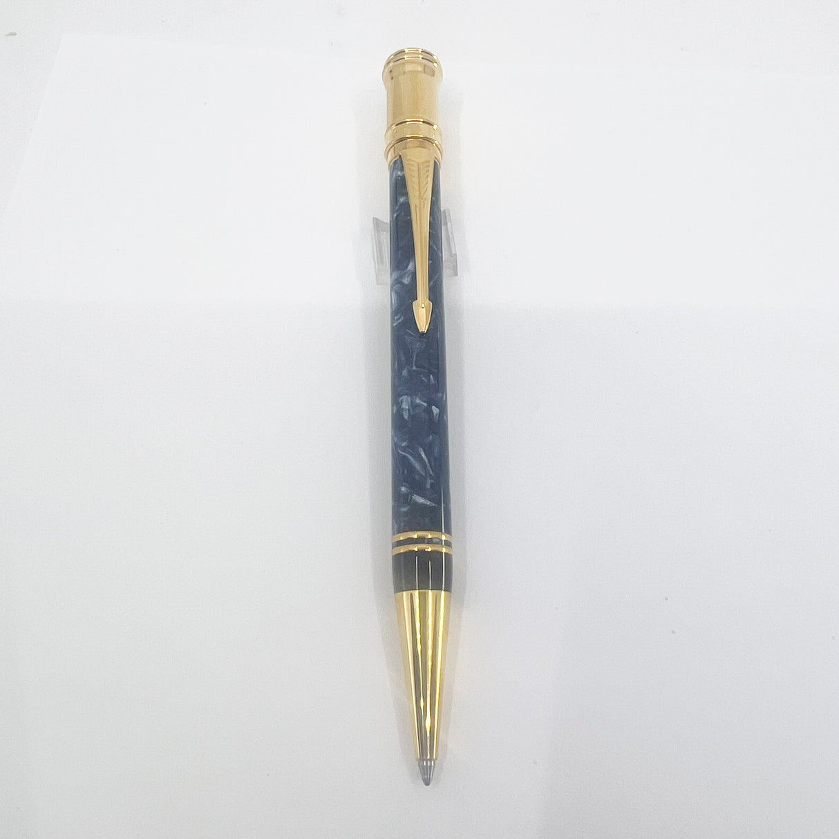 Parker Duofold Marble Blue Ballpoint Pen
