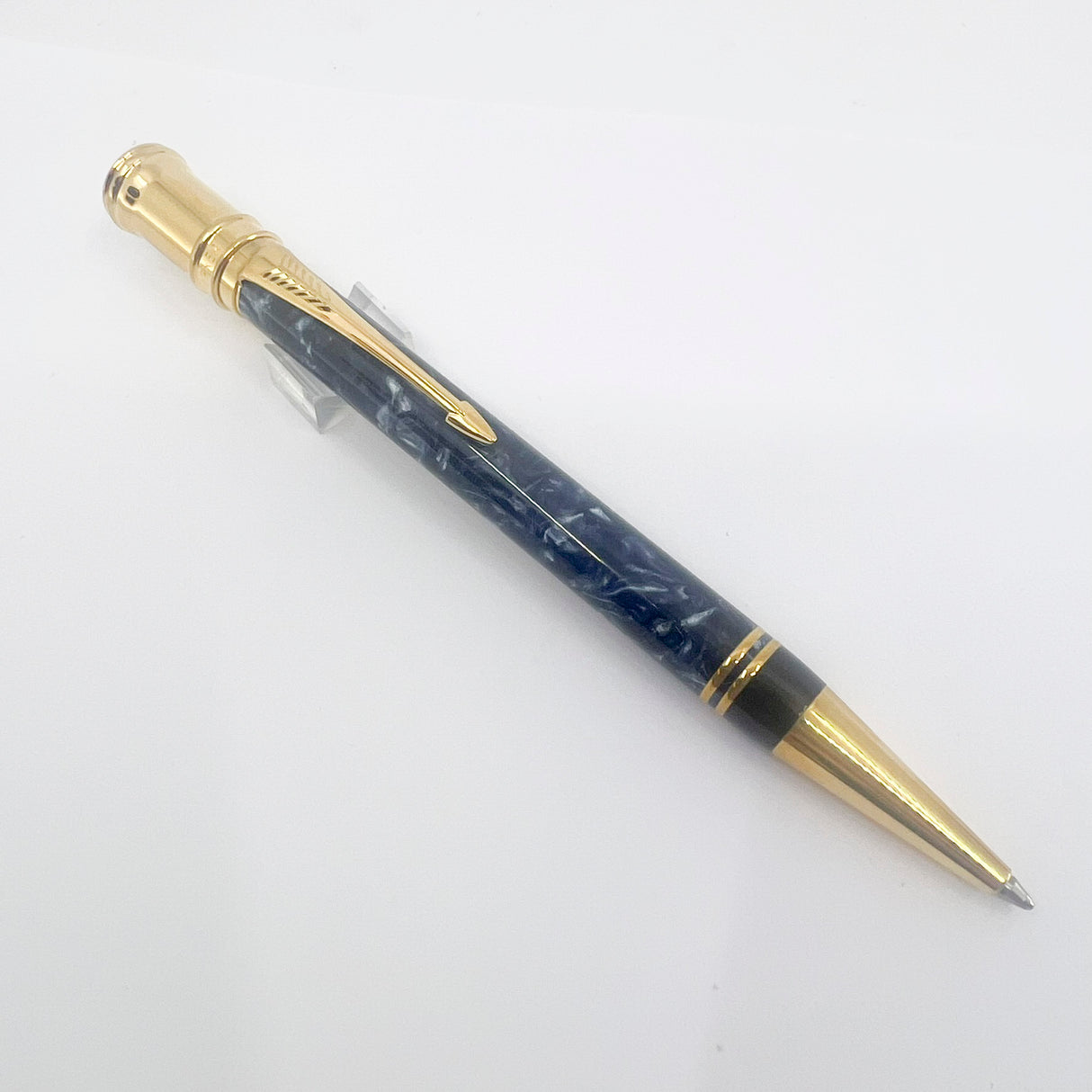 Parker Duofold Marble Blue Ballpoint Pen