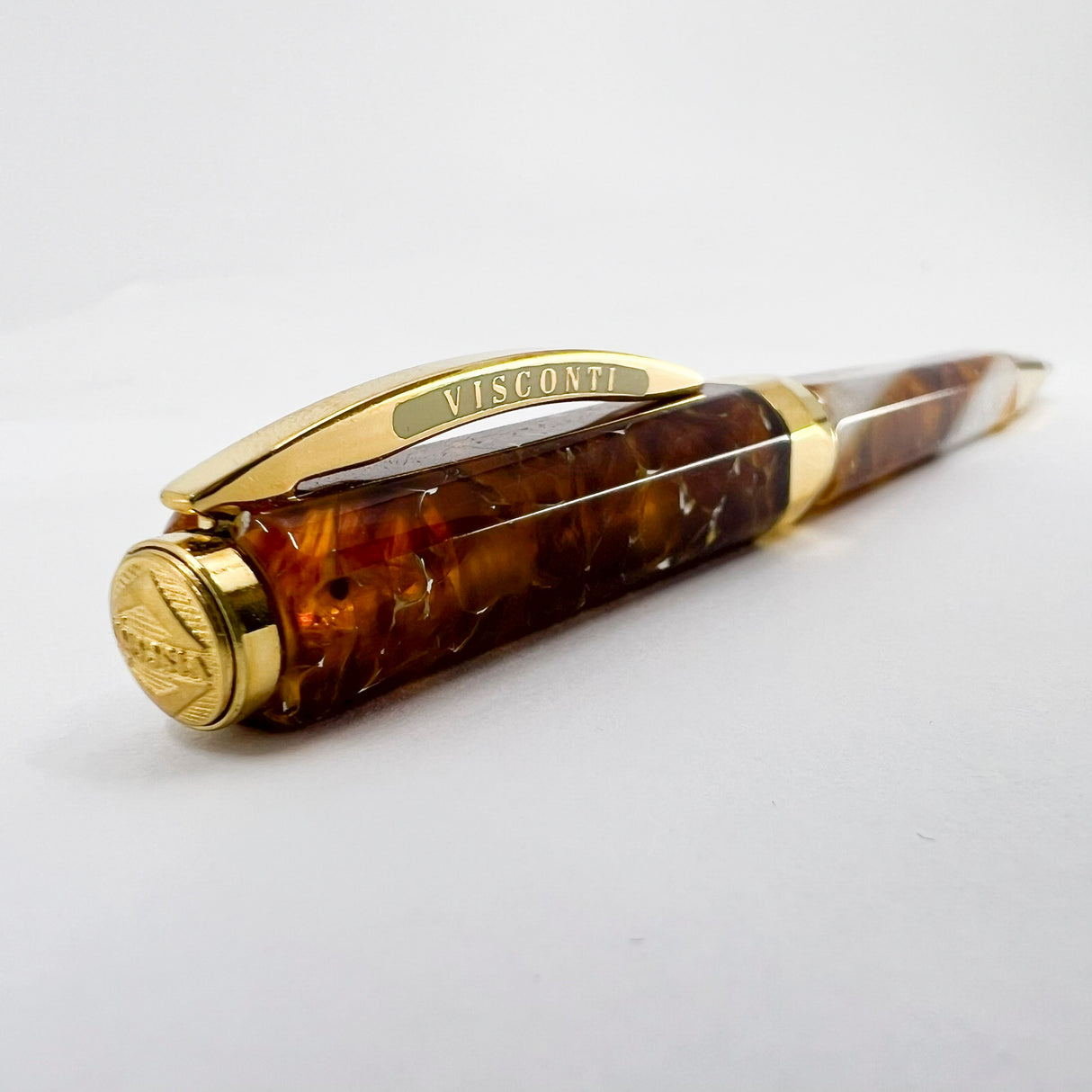 Visconti Opera Elements Amber Honey & Lustrous White Ballpoint Pen