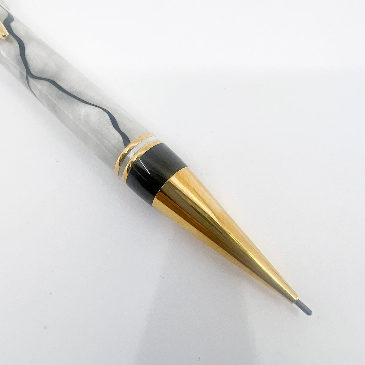 Parker Duofold Lustrous Pearl & Black Mechanical Pencil 0.9mm