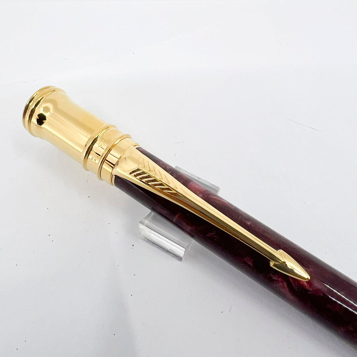 Parker Duofold Marble Maroon Mechanical Pencil 0.9mm - Circa 1991