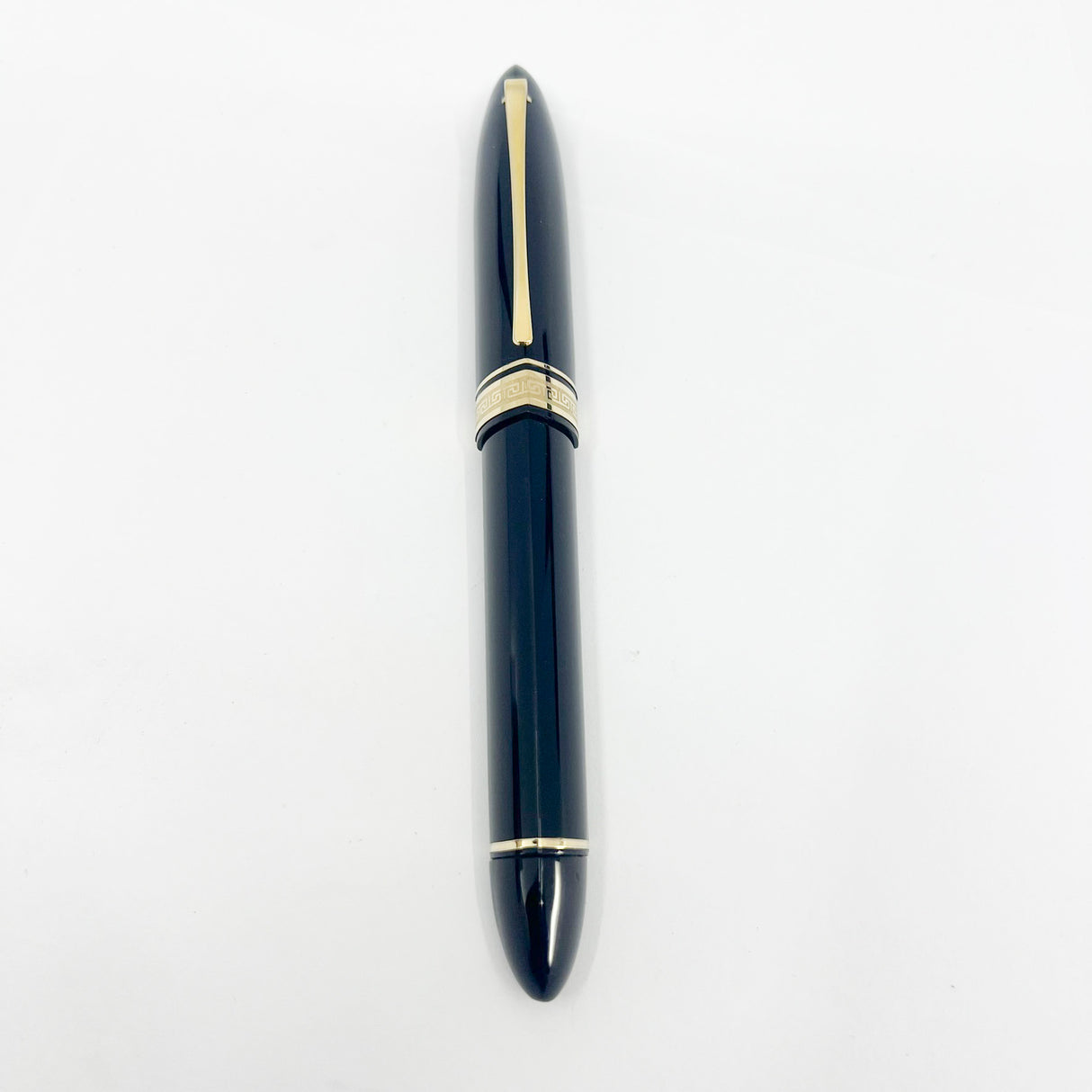 OMAS Oversized Blue/Black #360 Triangulated Fountain Pen - Fine 18kt Gold Nib