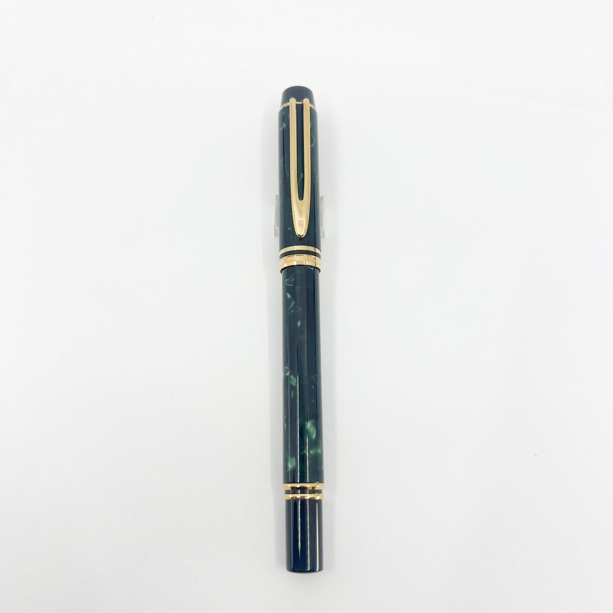 Waterman Rhapsody Marbled Mineral Green Fountain Pen - Fine 18kt Gold Nib