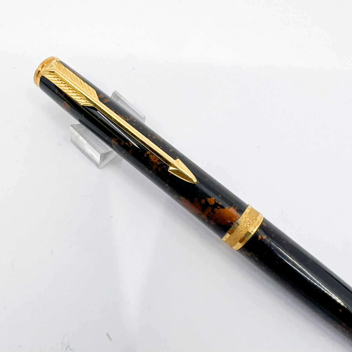 Parker Premier Chinese Brown/Amber Laque Ballpoint Pen - Circa 1988