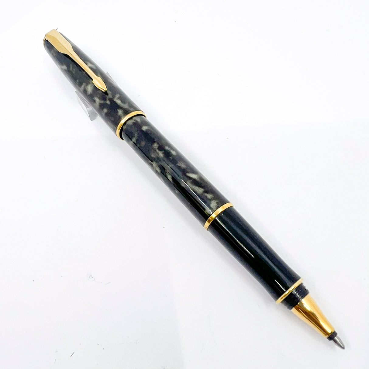 Parker Sonnet Moonbeam Lacque Marbled Charcoal/Ivory Rollerball