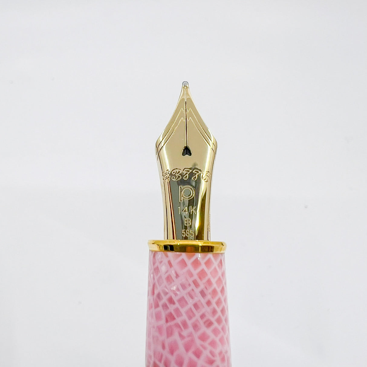 Platinum #3776 Century Celluloid Cherry Blossom Fountain Pen - Broad 14kt Gold Nib