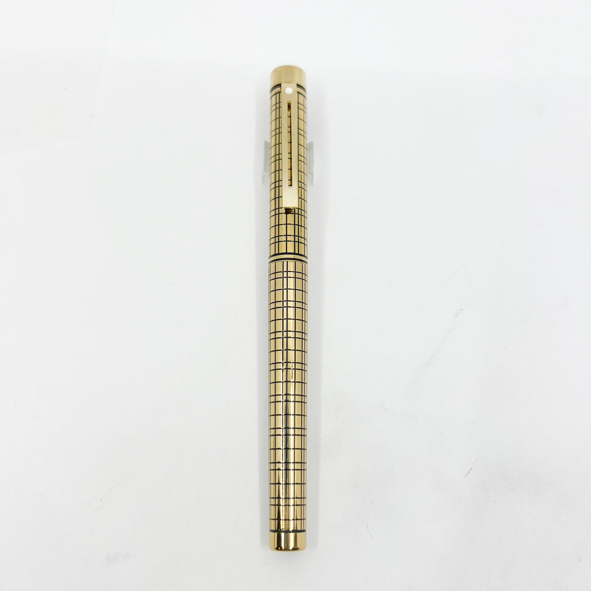 Sheaffer Full-Size Targa Gold-Plated Medici Fountain Pen - Fine 14kt Gold Nib