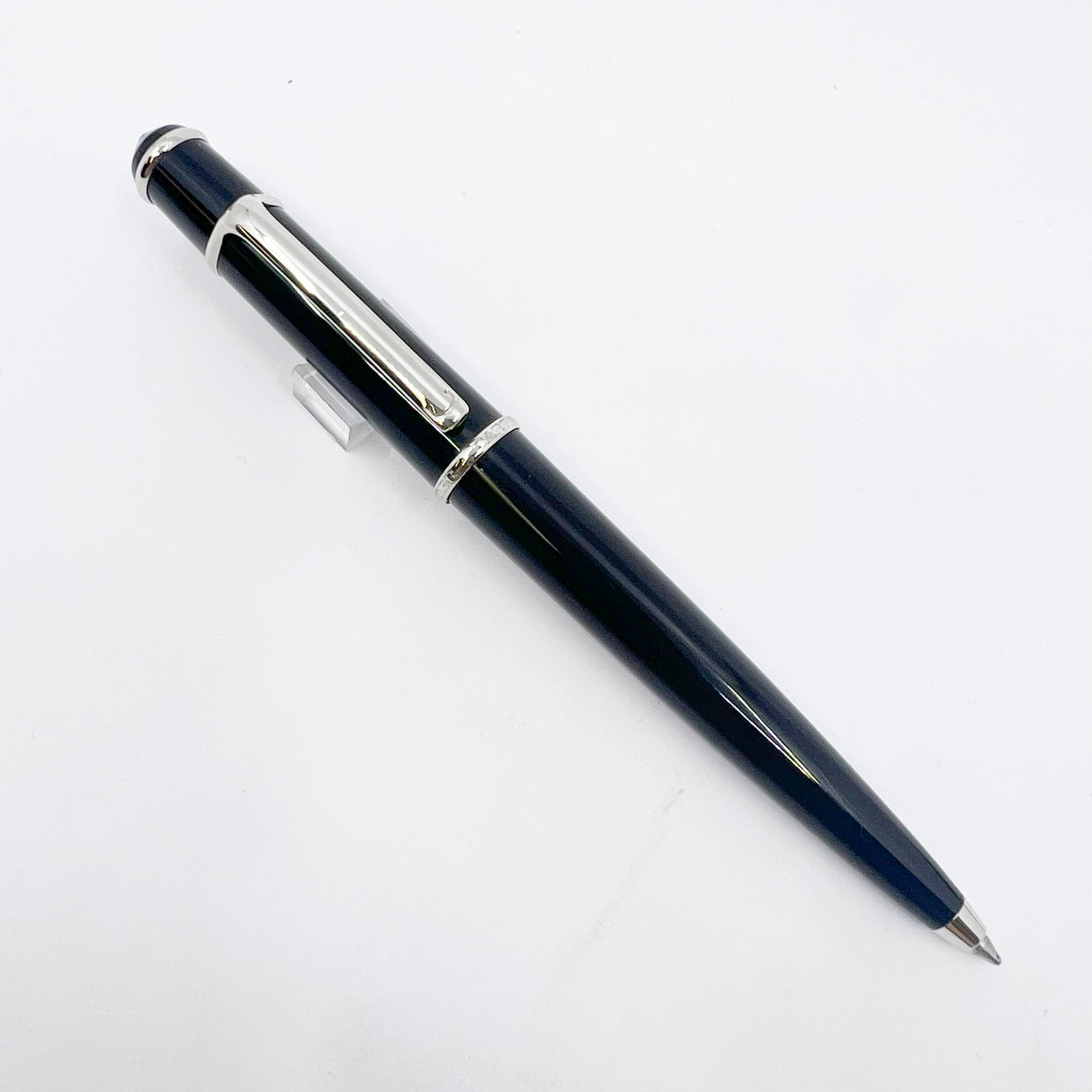 Cartier Diabolo Black Ballpoint Pen - Platinum-Plated Trim