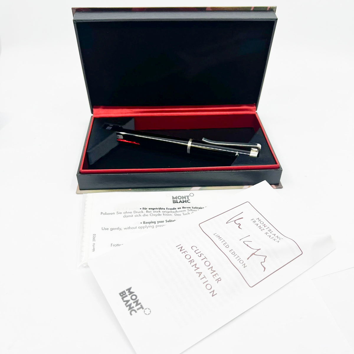 Montblanc Franz Kafka Writers Series Limited Edition Fountain Pen - Fine 18kt Gold Nib