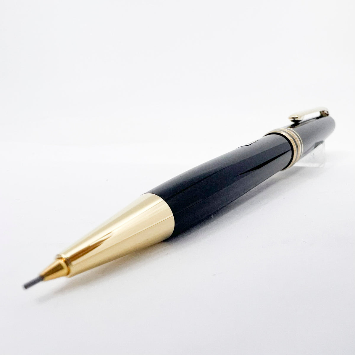 Montblanc Meisterstuck Black Resin Classique MINT Set : #164 Ballpoint Pen & 165 Mechanical Pencil 0.7mm in a Special Vintage Style Gift Box