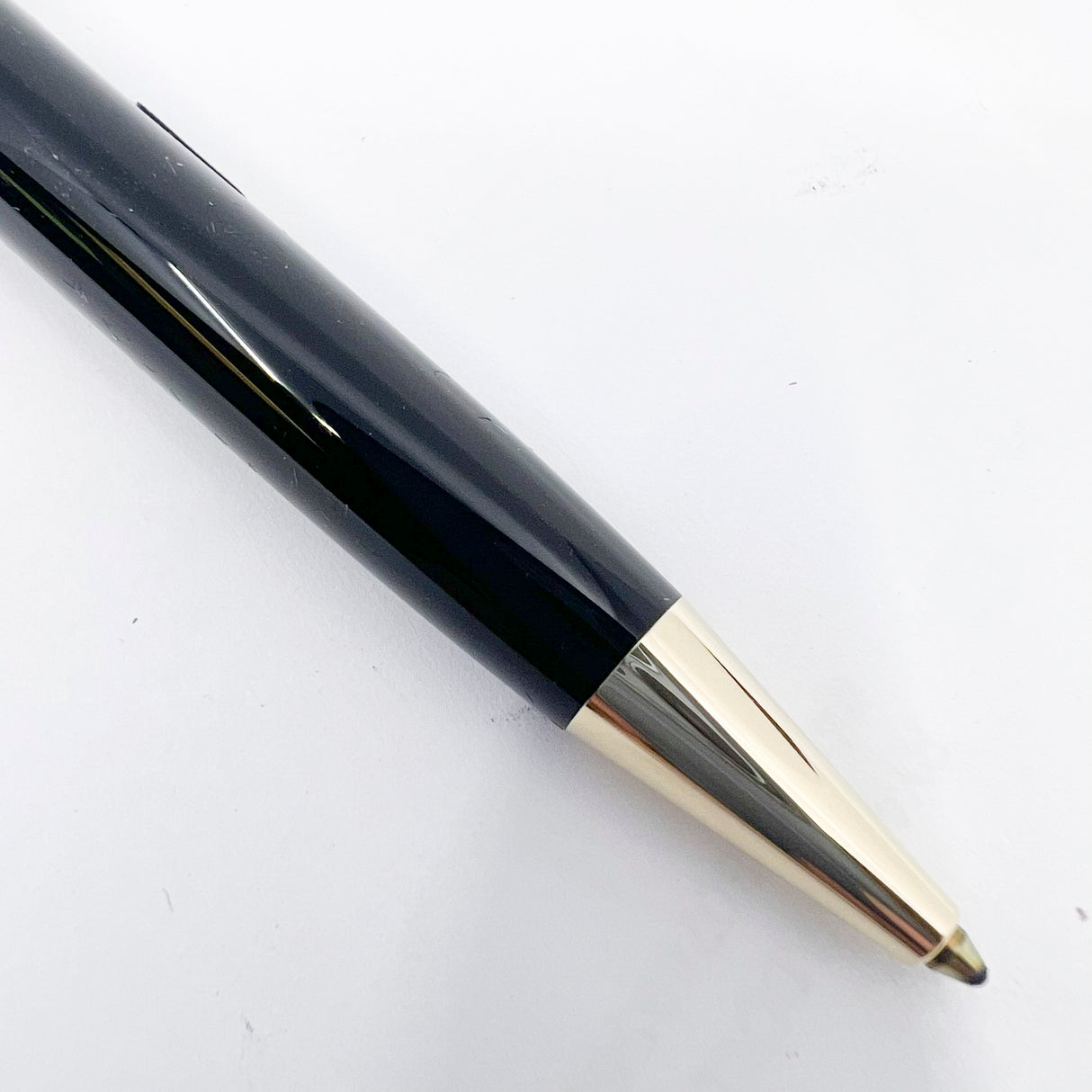Montblanc Meisterstuck Black Resin Classique MINT Set : #164 Ballpoint Pen & 165 Mechanical Pencil 0.7mm in a Special Vintage Style Gift Box