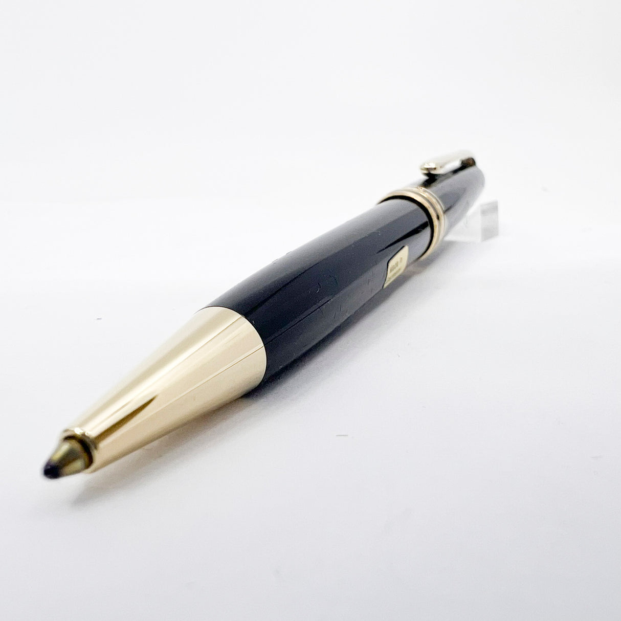Montblanc Meisterstuck Black Resin Classique MINT Set : #164 Ballpoint Pen & 165 Mechanical Pencil 0.7mm in a Special Vintage Style Gift Box