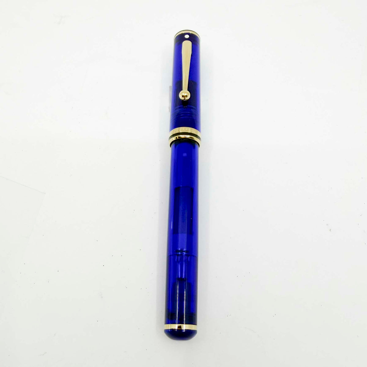 Sheaffer for Levenger Translucent Mediterranean Blue Connaisseur Fountain Pen - Fine 14kt Gold Nib