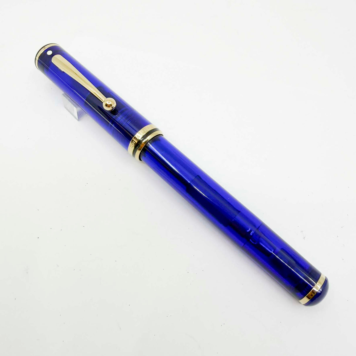 Sheaffer for Levenger Translucent Mediterranean Blue Connaisseur Fountain Pen - Fine 14kt Gold Nib
