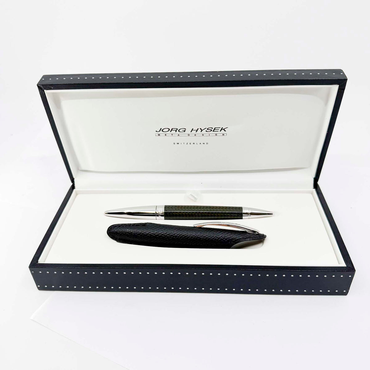 Jorg Hysek Convertible Rollerball/Ballpoint - Carbon Fiber & Rhodium Plating
