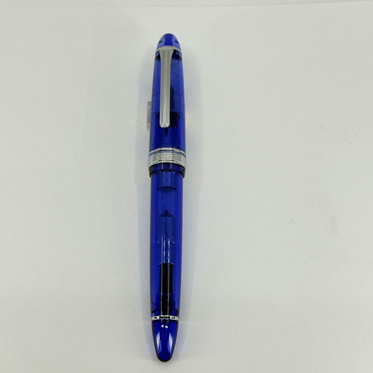 Sailor 1911 Large Blue Moon Transparent Fountain Pen - Broad 21kt Gold Nib