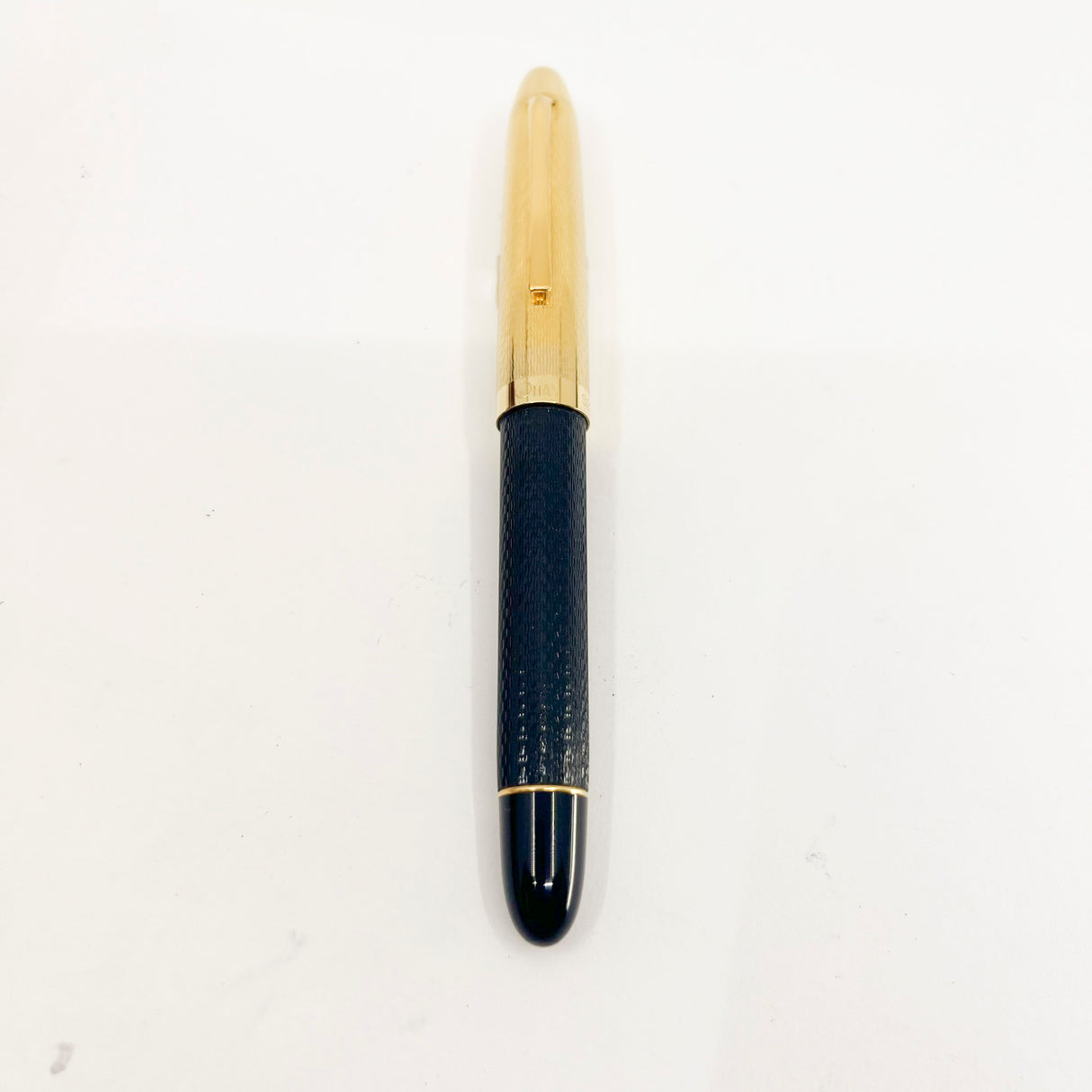 OMAS S2001 Ogiva Rollerball - Gold Vermeil Cap & Black Guilloched Barrel