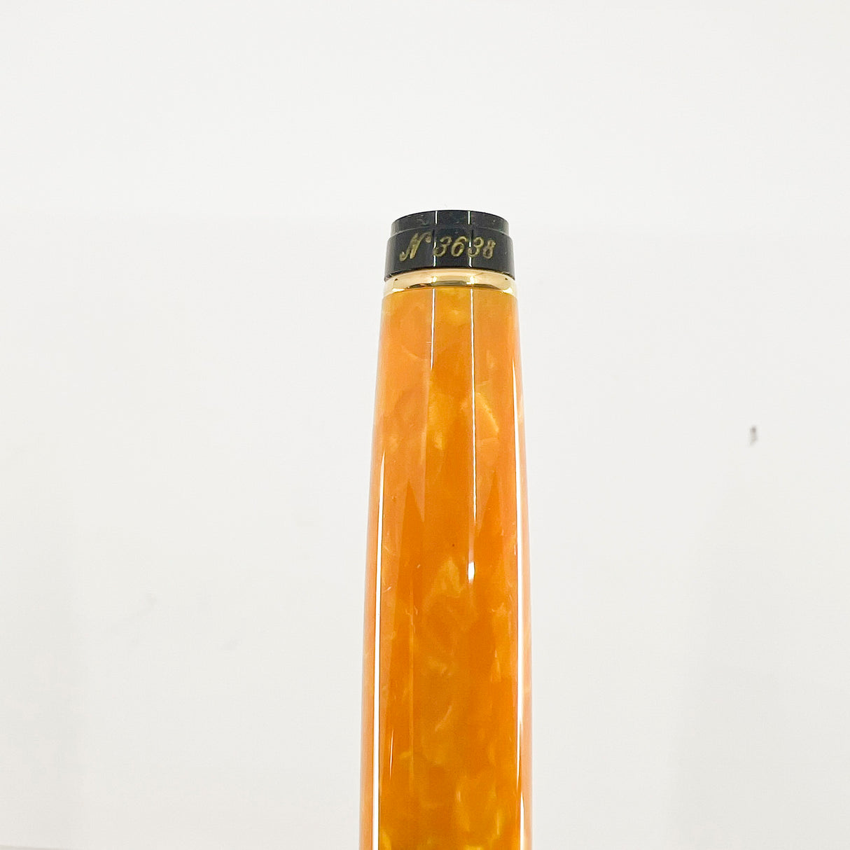 Aurora Sole Marbled Orange Limited Edition Boxed Set of Ballpoint Pen & Fountain Pen - Broad 18kt Gold Nib