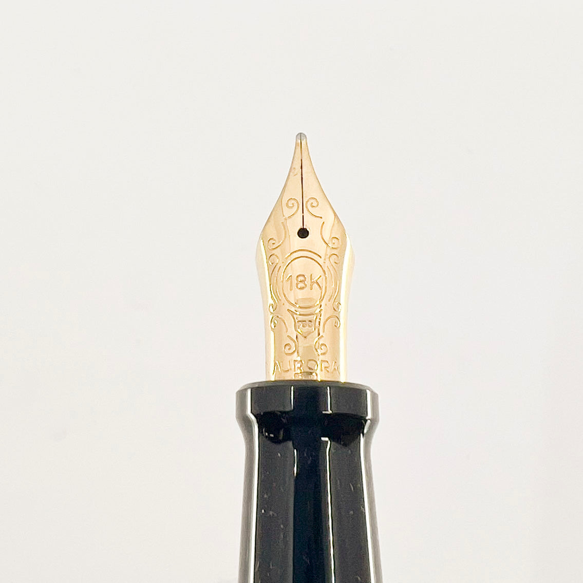 Aurora Sole Marbled Orange Limited Edition Boxed Set of Ballpoint Pen & Fountain Pen - Broad 18kt Gold Nib