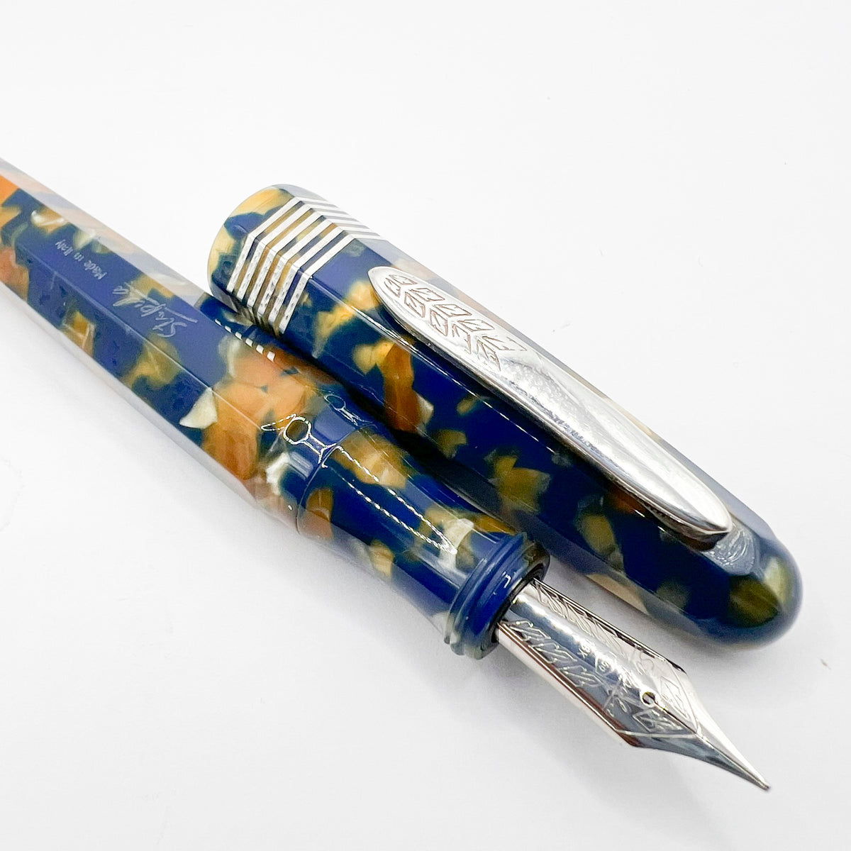 Stipula Etruria Champagne Faceted Limited Edition Fountain Pen - Medium 18kt Gold Nib - Only 88 Pens Made!