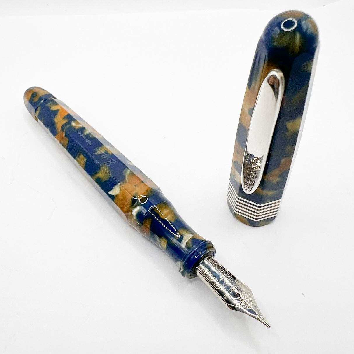 Stipula Etruria Champagne Faceted Limited Edition Fountain Pen - Medium 18kt Gold Nib - Only 88 Pens Made!
