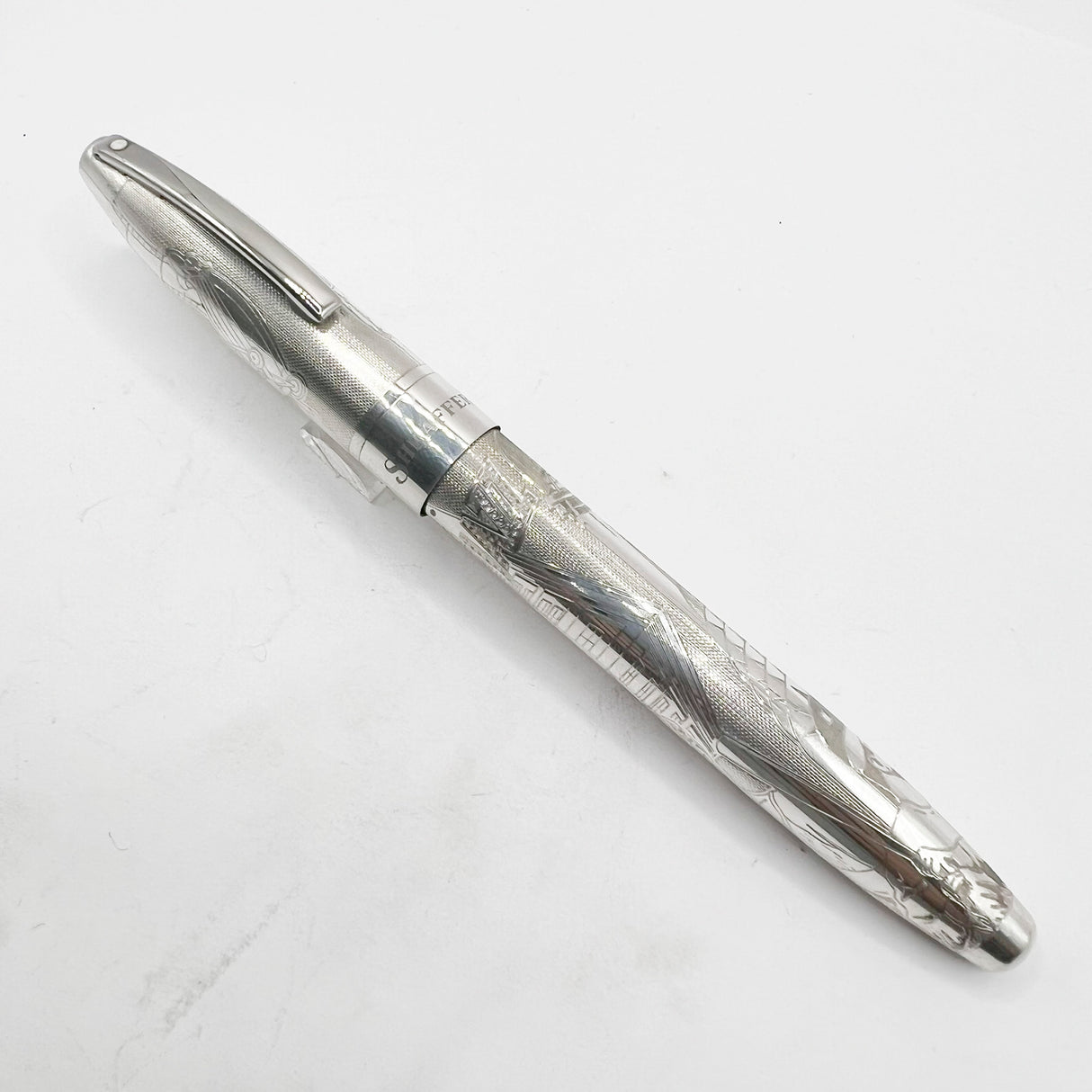 Sheaffer Roaring Twenties Sterling Silver Limited Edition Fountain Pen - Medium 18kt Gold Nib