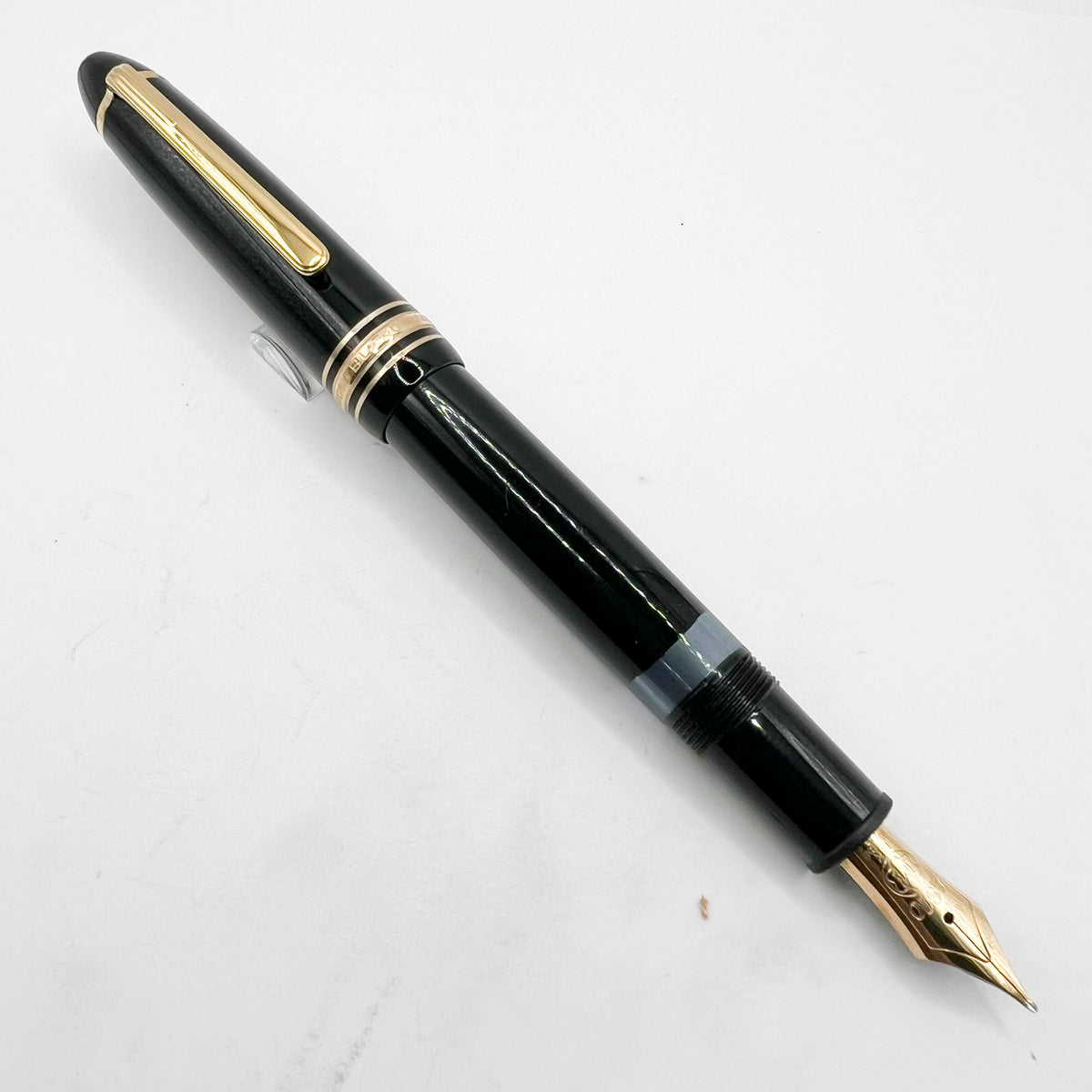 Montblanc Meisterstuck Black Resin #146 LeGrand Fountain Pen - Medium 14kt Gold Nib