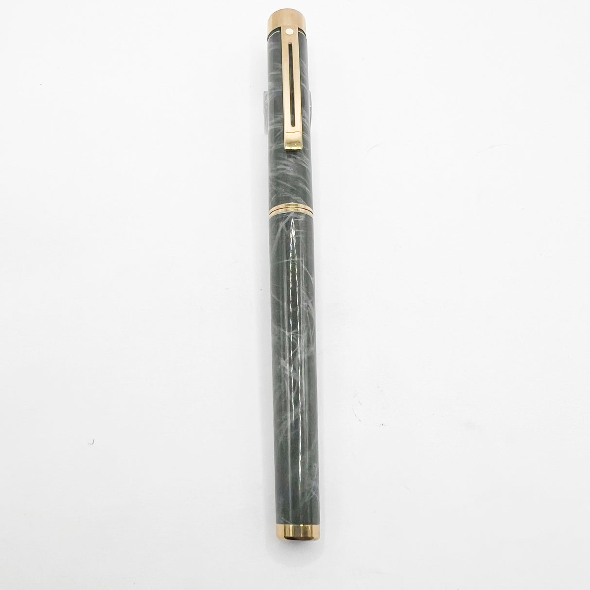 Sheaffer Full Size Targa Gray Ronce Fountain Pen - Fine 14kt Kt Gold Nib