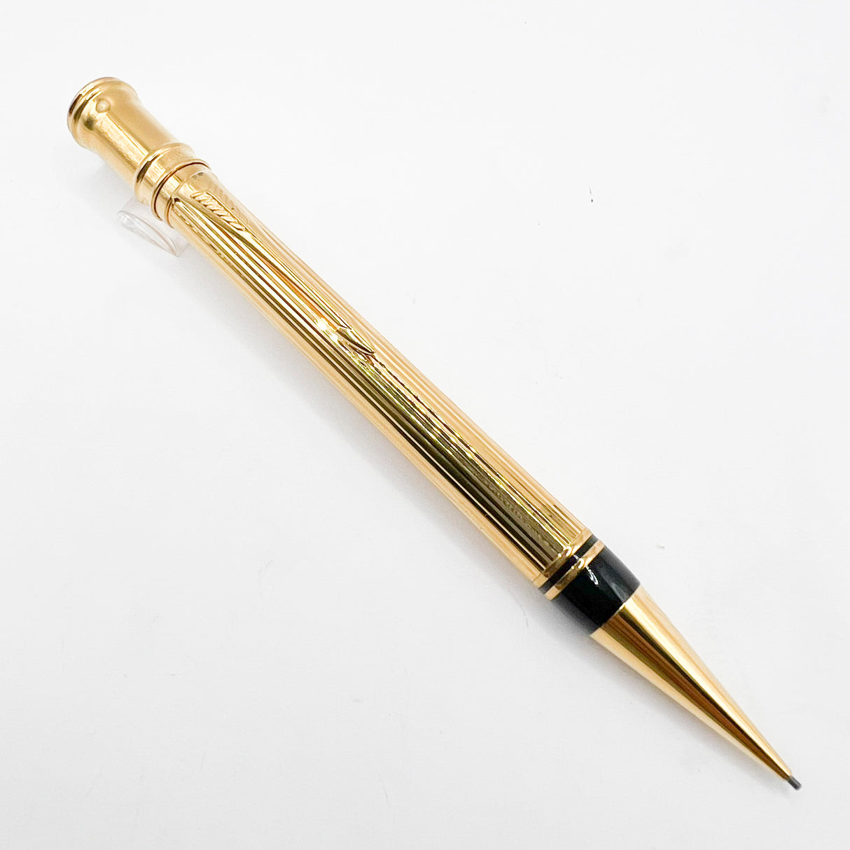 Alfred Dunhill Heavy Gold-Plated 4-Sided Gold-Plated Ballpoint