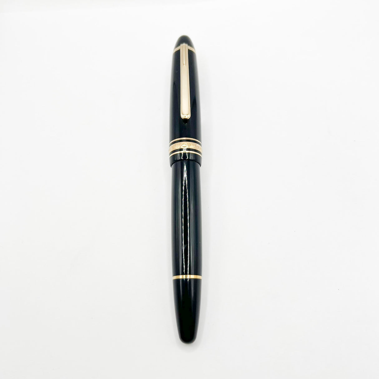 Montblanc Meisterstuck Black Resin #146 LeGrand Fountain Pen - Flexible Broad 14kt Gold Nib
