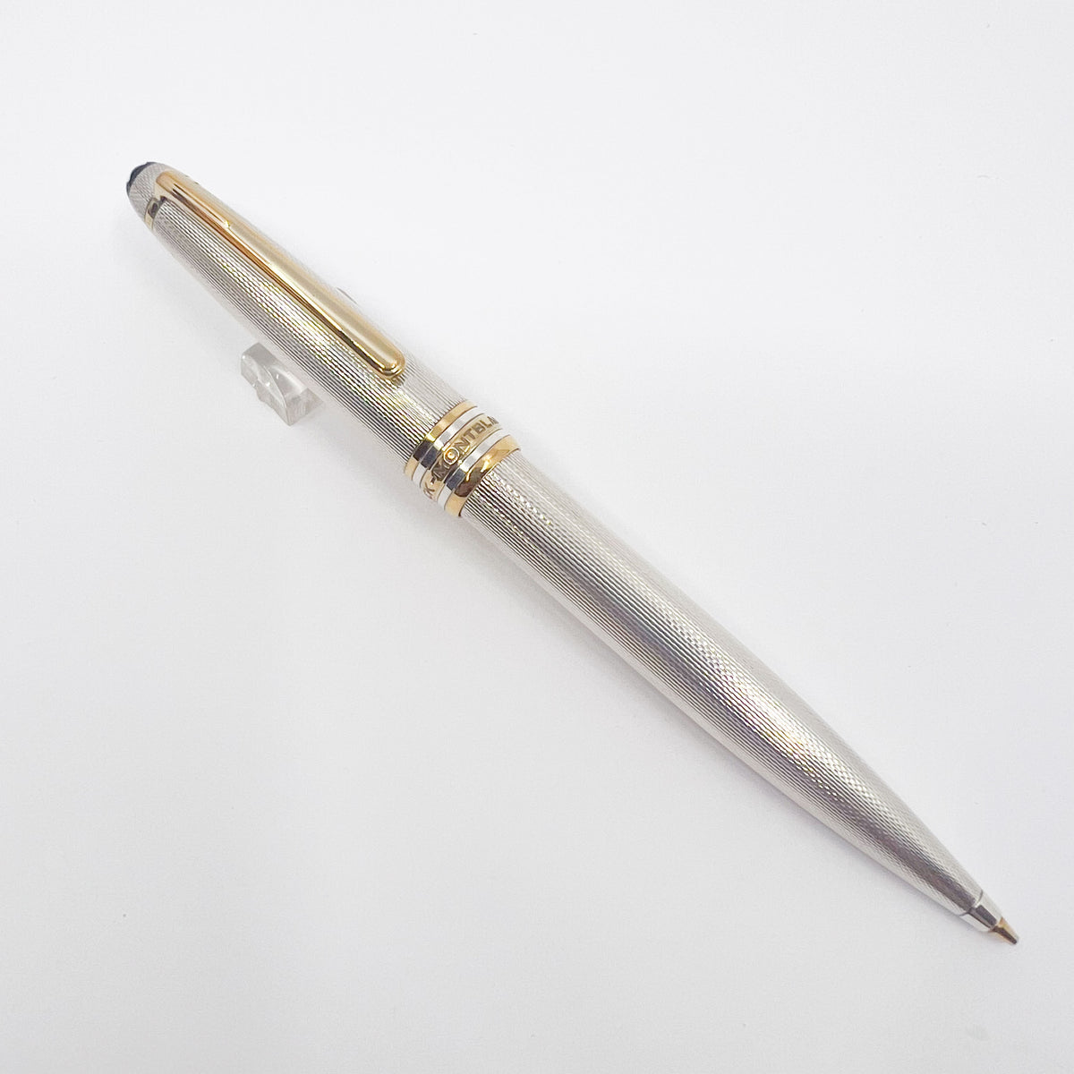 Montblanc Meisterstuck Solitaire Sterling Silver Pinstripe Ballpoint Pen