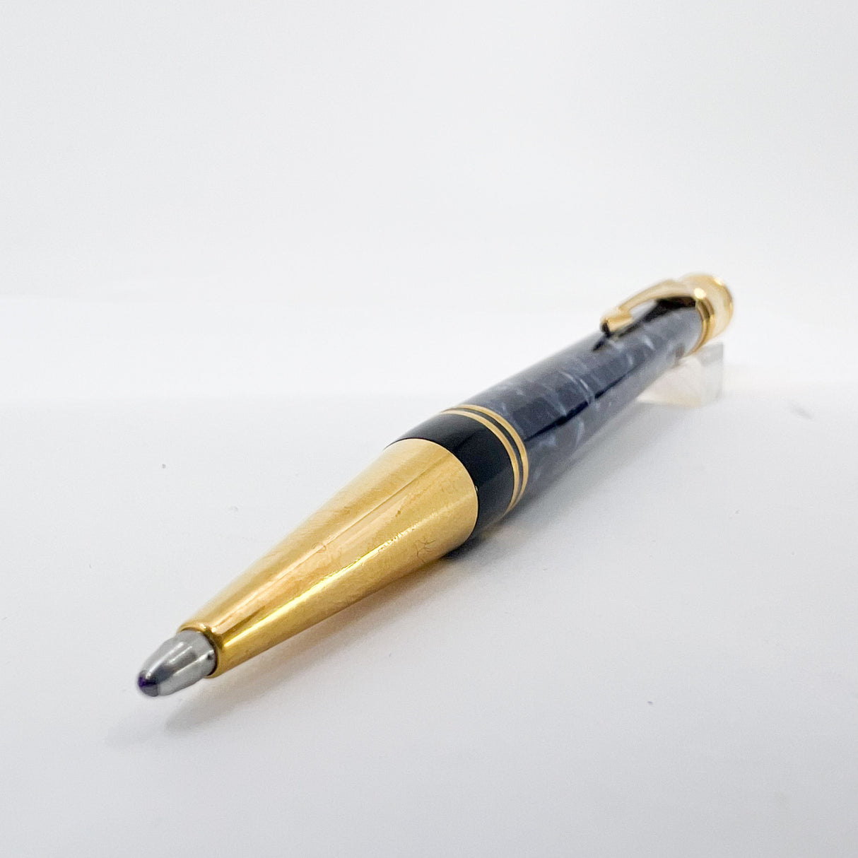 Parker Duofold Marble Blue Ballpoint Pen (Circa 1991)