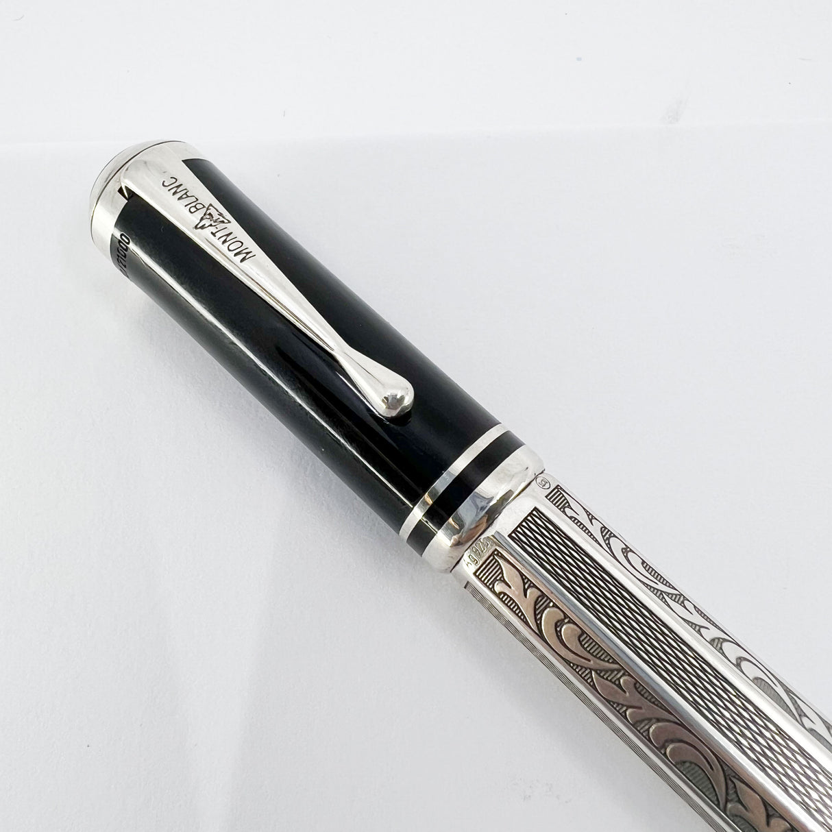 Montblanc Marcel Proust Writer Series Sterling Silver Fountain Pen - Fine 18kt Gold Nib