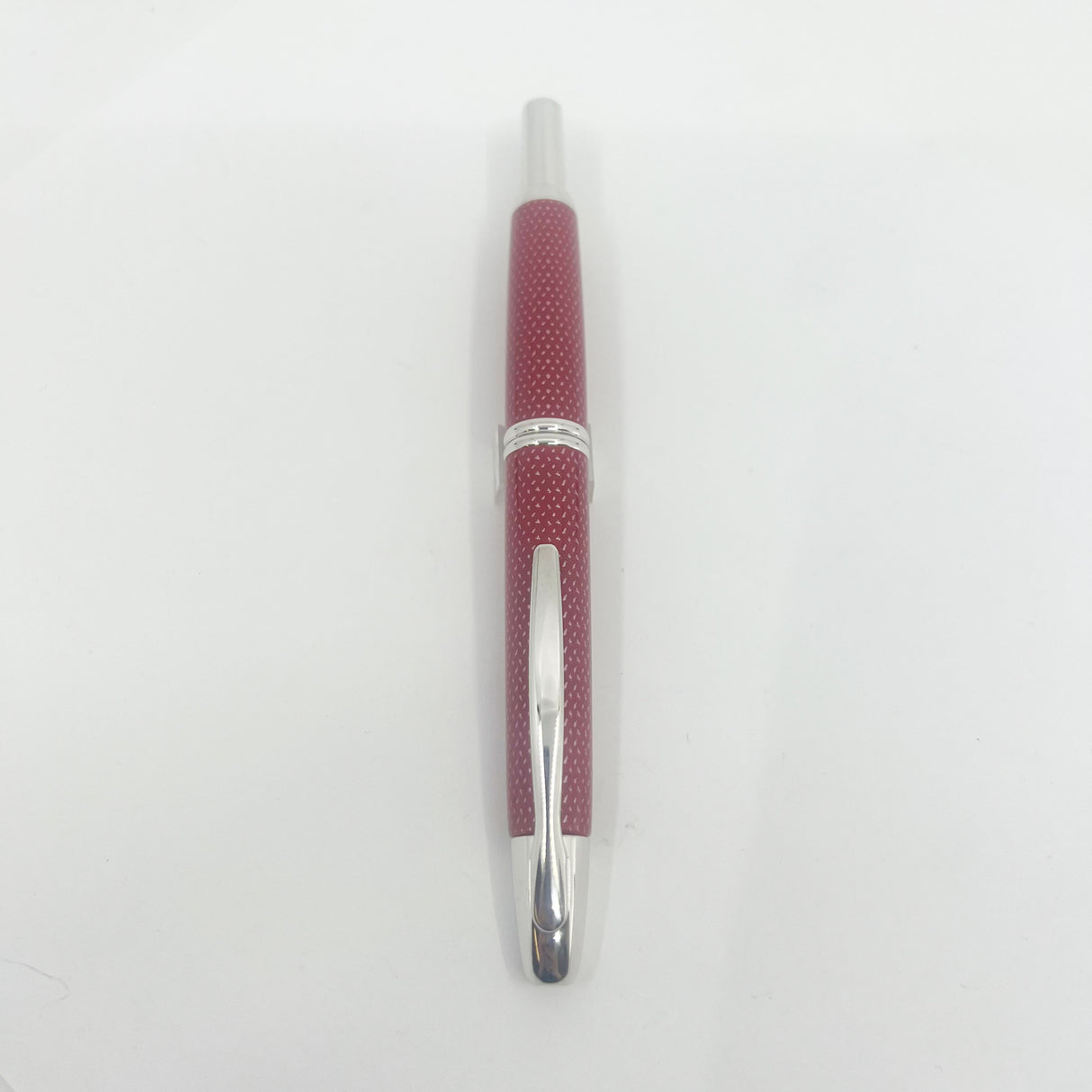 Pilot Vanishing Point Red Carbonesque Fountain Pen - Fine 18kt Gold Nib