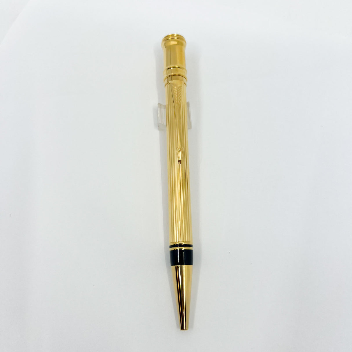 Parker Duofold Fluted Gold-Plated Ballpoint Pen