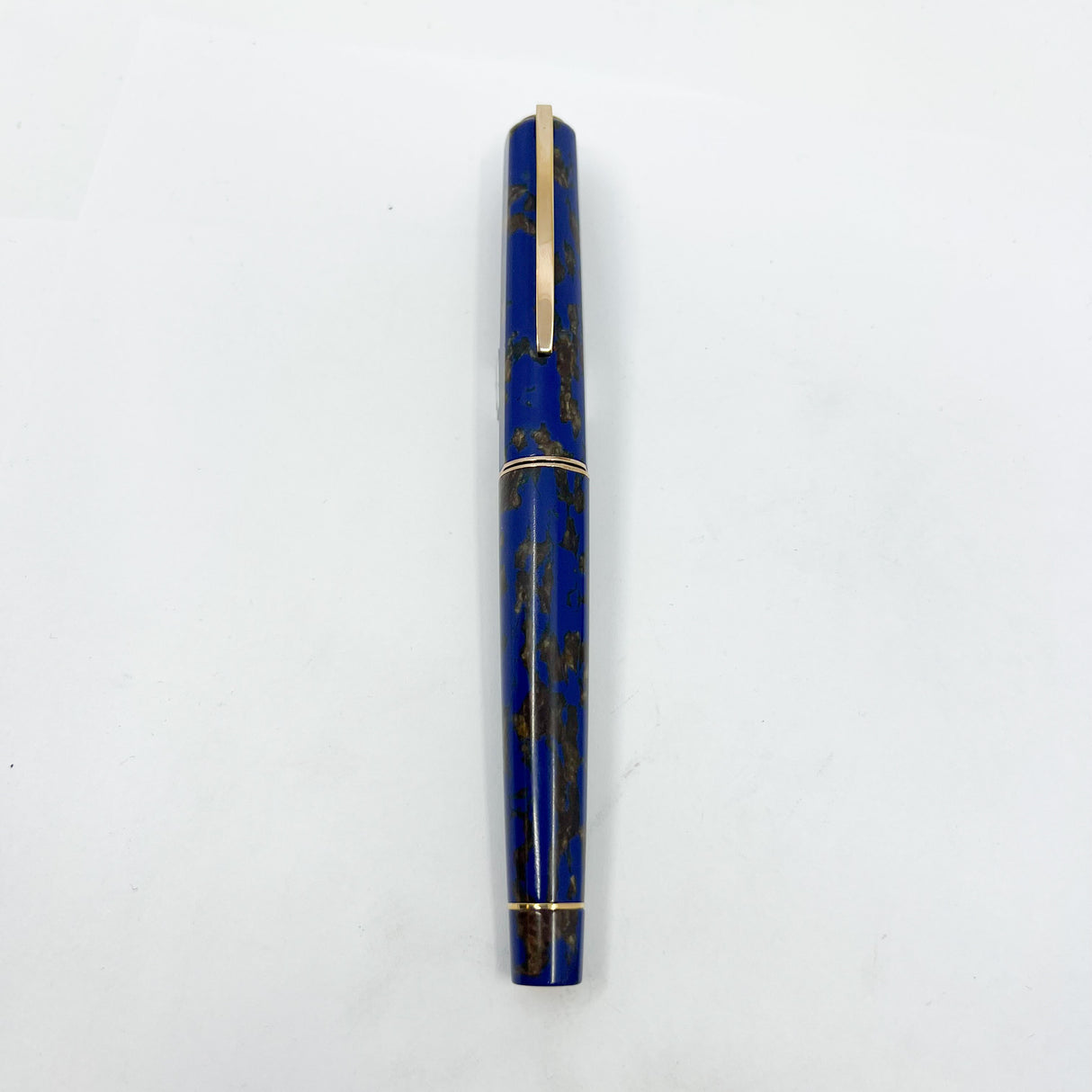 Visconti "Caesar's Firenze" Blue & Gold "Titanic" Celluloid Limited Edition Fountain Pen - Flexible Medium 18kt Gold Nib
