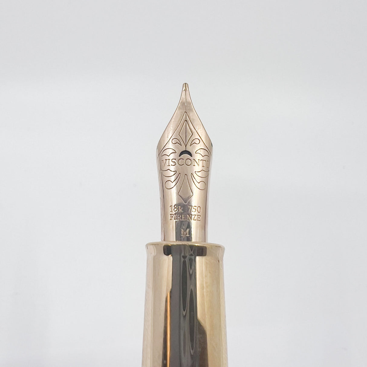 Visconti "Caesar's Firenze" Blue & Gold "Titanic" Celluloid Limited Edition Fountain Pen - Flexible Medium 18kt Gold Nib